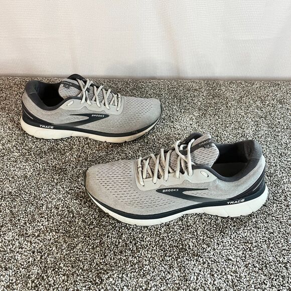 NIB Mens Brooks Trace Running Cushion Neutral Grey/Black Size 13 - Picture 1 of 6